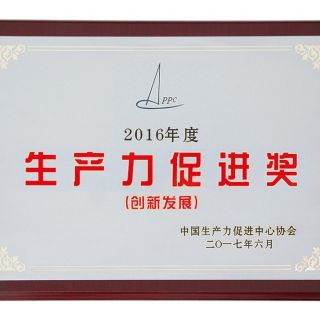 2017年獲全國(guó)生產(chǎn)力促進(jìn)創(chuàng)新發(fā)展獎(jiǎng)